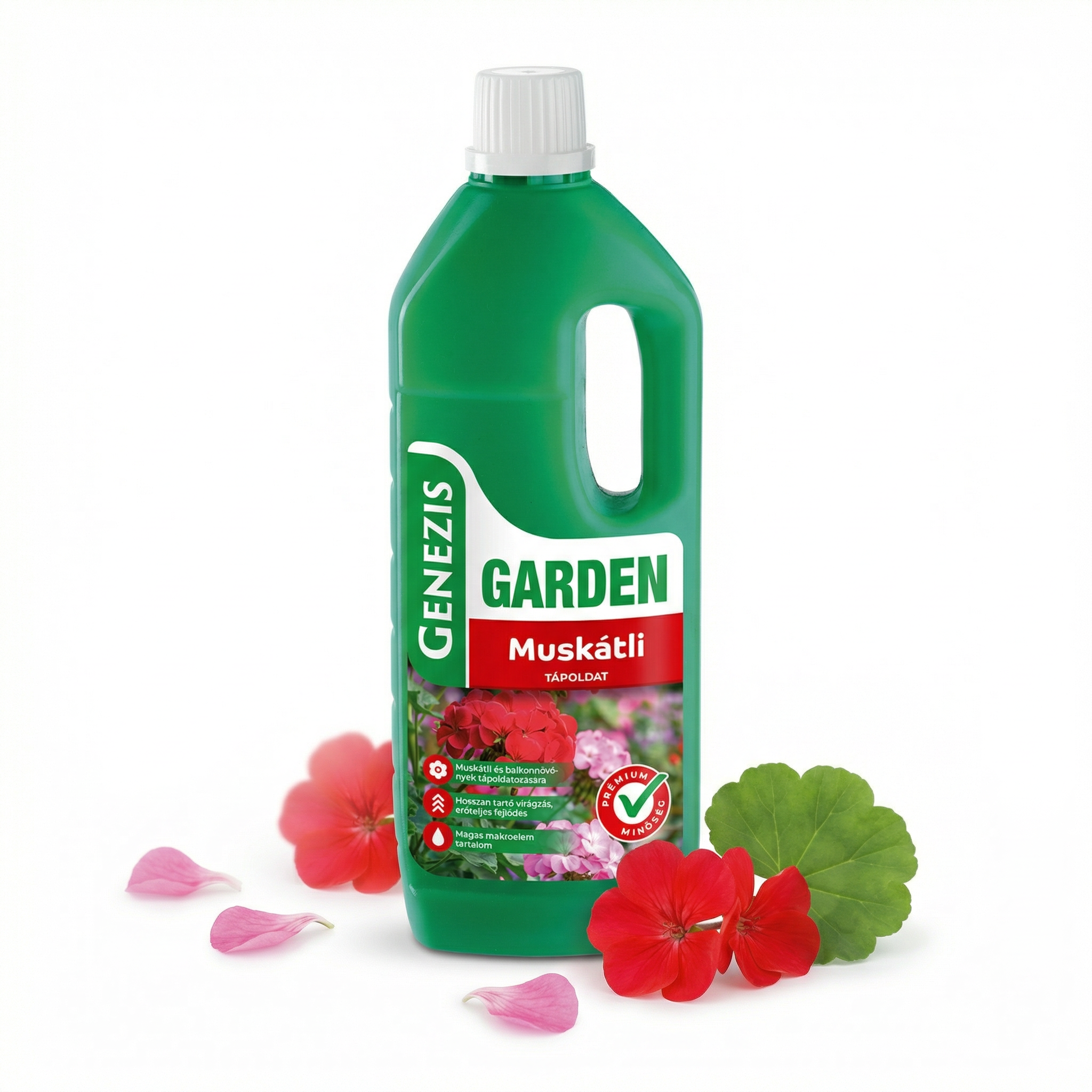 Muskátli dús virágzásban – Garden Muskátli tápoldat emelt káliummal